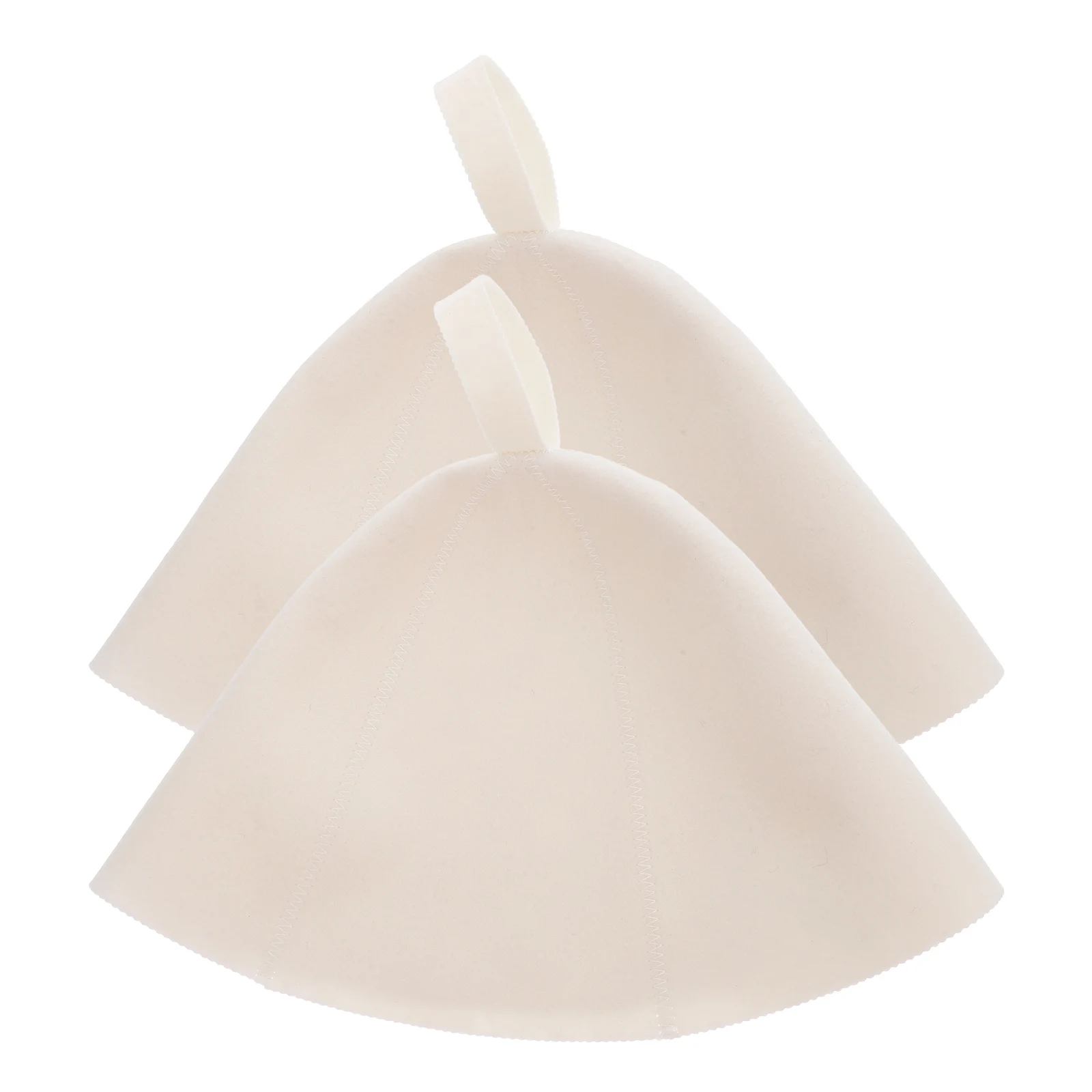 

2 Pcs Sauna Cap Spa Cover Reflective Hat Lightweight Felt Bath for Man Gift Large