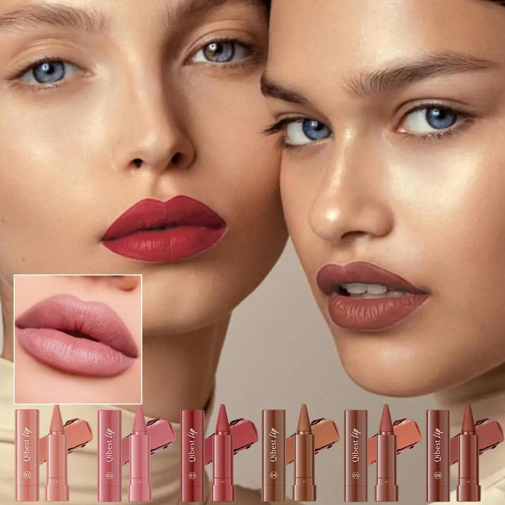 Twist Up Lip Liner Lipstick Pen Multipurpose Powder Blusher Velvet Matte Waterproof Lip Contour Non Stick Cup Lip Rouge Makeup