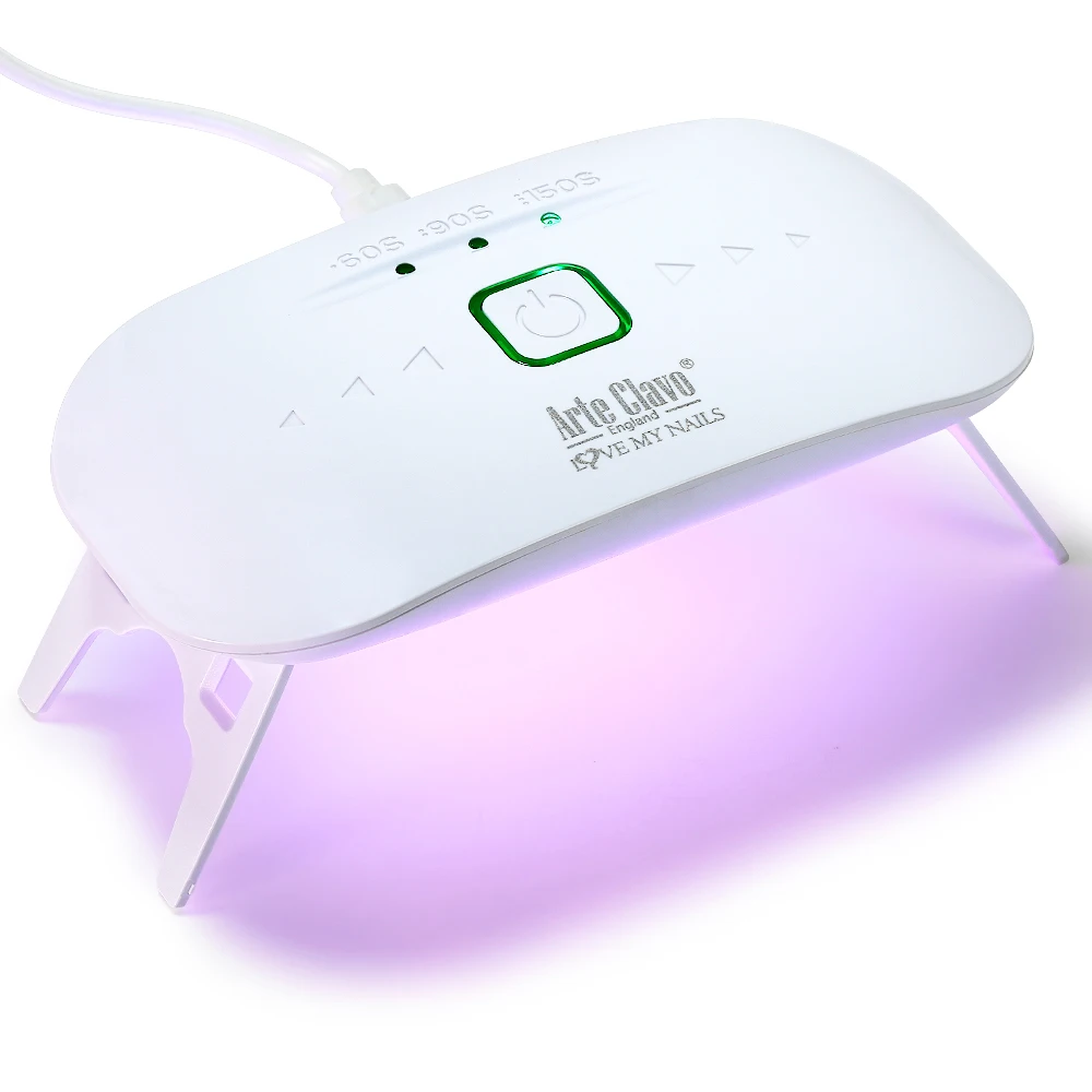 UV Resin Nail Dryer Machine Portable 60/90/150s 3 Levels Timing Supplies 8W UV Led Lamp Drying Polish Varnish With USB Cable