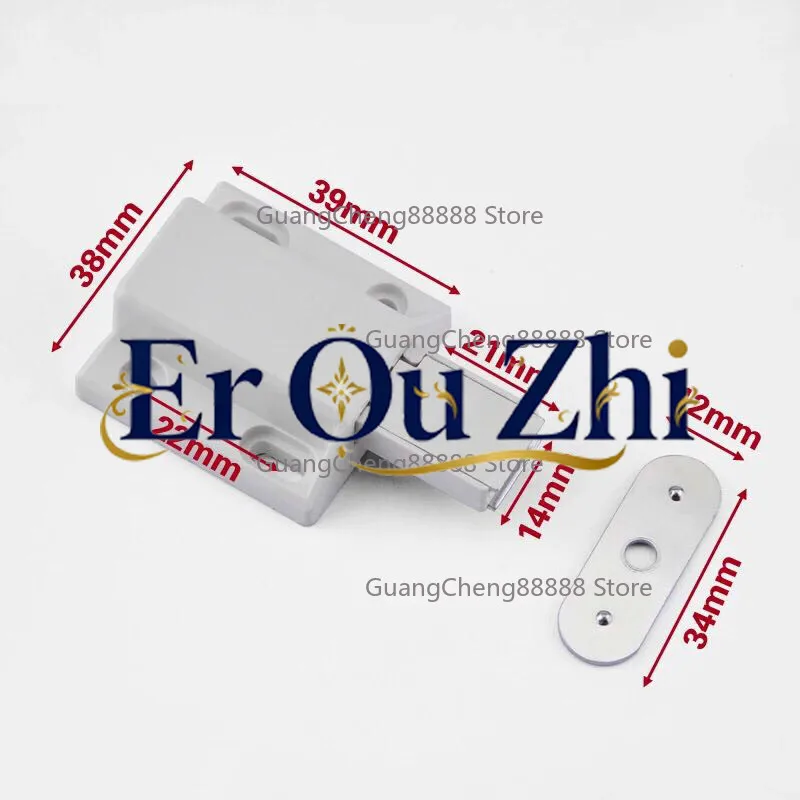 4PCS Invisibility Push To Open Magnetic Door Drawer Cabinet Catch Touch Latch Cupboard Push To Open cabinet catch