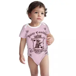 Juicy Couture Crown Baby Bodysuit Unisex Shirt Cotton Newborn Onesie Boy Girl Undershirt Outfit Baby Romper