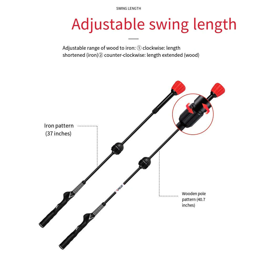 PGM Golf Sound Swing Club,Correct Posture Swing Trainer Practice Sticks,Warm-up Training Supplies Adjustable Golf Swing Club