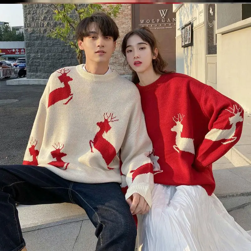 

Laid-ba Sle мужской вязаный свитер осень-зима свободный длинный све студент модная одежда для пар корейская версия