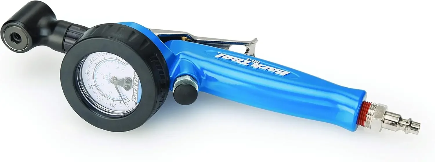 Park Tool Shop Portable Air Compressor - Air Pump for Car Tires with Tire Pressure Gauge