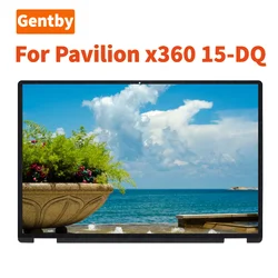 Brand New For HP Pavilion x360 Convertlble 15 DQ Series NT156WHM N44 NV156FHM N45 15.6-Inch HD FHD LCD Touch Screen With Bezel