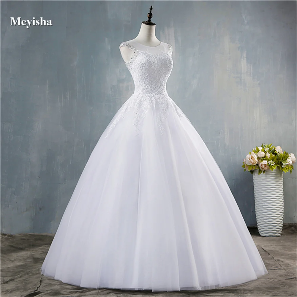 ZJ9144 Wedding Dresses For Brides Plus Size Maxi 18 20 22 24 26 2025 Sexy Open Back Sequns Beads