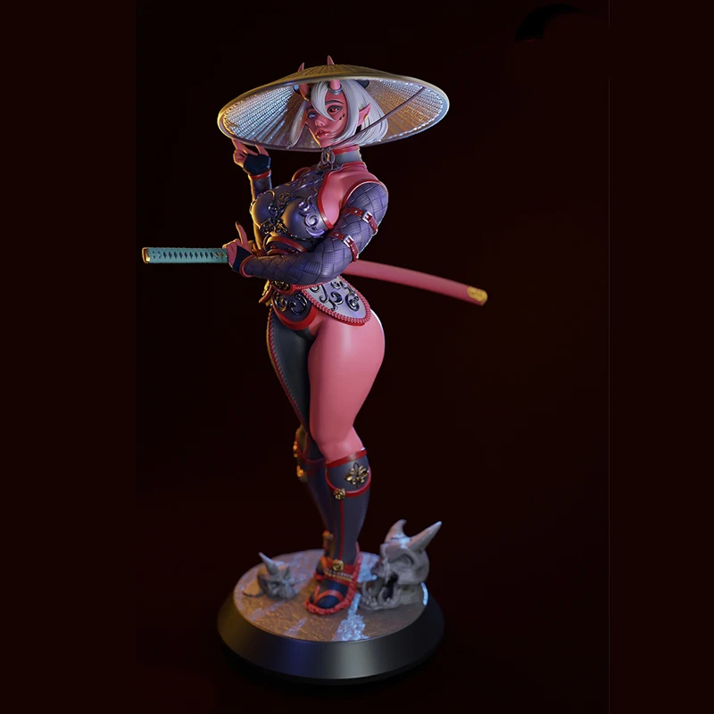 2 Styles Game Character 6088 DARKAT Oni  3D Print Model Unassembled Unpainted Custom Jigsaw Puzzle NSFW GK Figure Kit T_0150