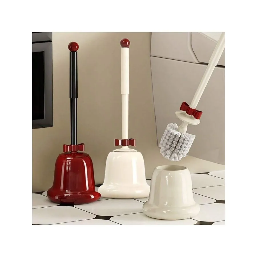 

Щетка для унитаза с длинной ручкой для ванной комнаты, бытовая щетка в форме колокольчика, неперфорированная, настенная, набор щеток для чистки слепых зон в ванной комнате