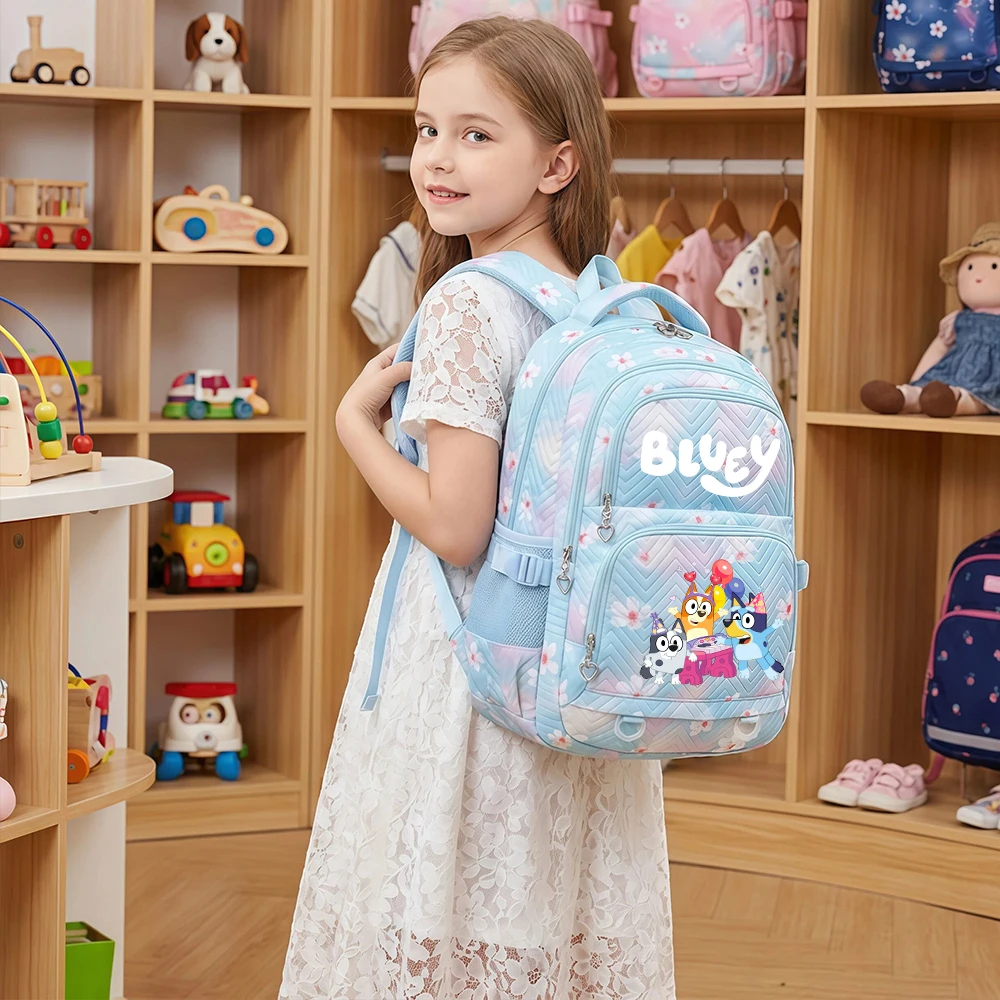 

Рюкзак Bluey & Bingo для девочек и мальчиков, детская школьная сумка, детский рюкзак для детского сада, милый рюкзак для книг, сумка для начальной и средней школы, подарок