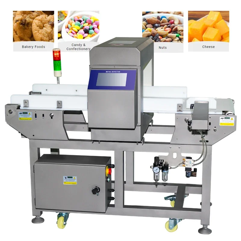 Customized high-precision  conveyor type Metal detector Meat candy dessert factory special food metal detector machine