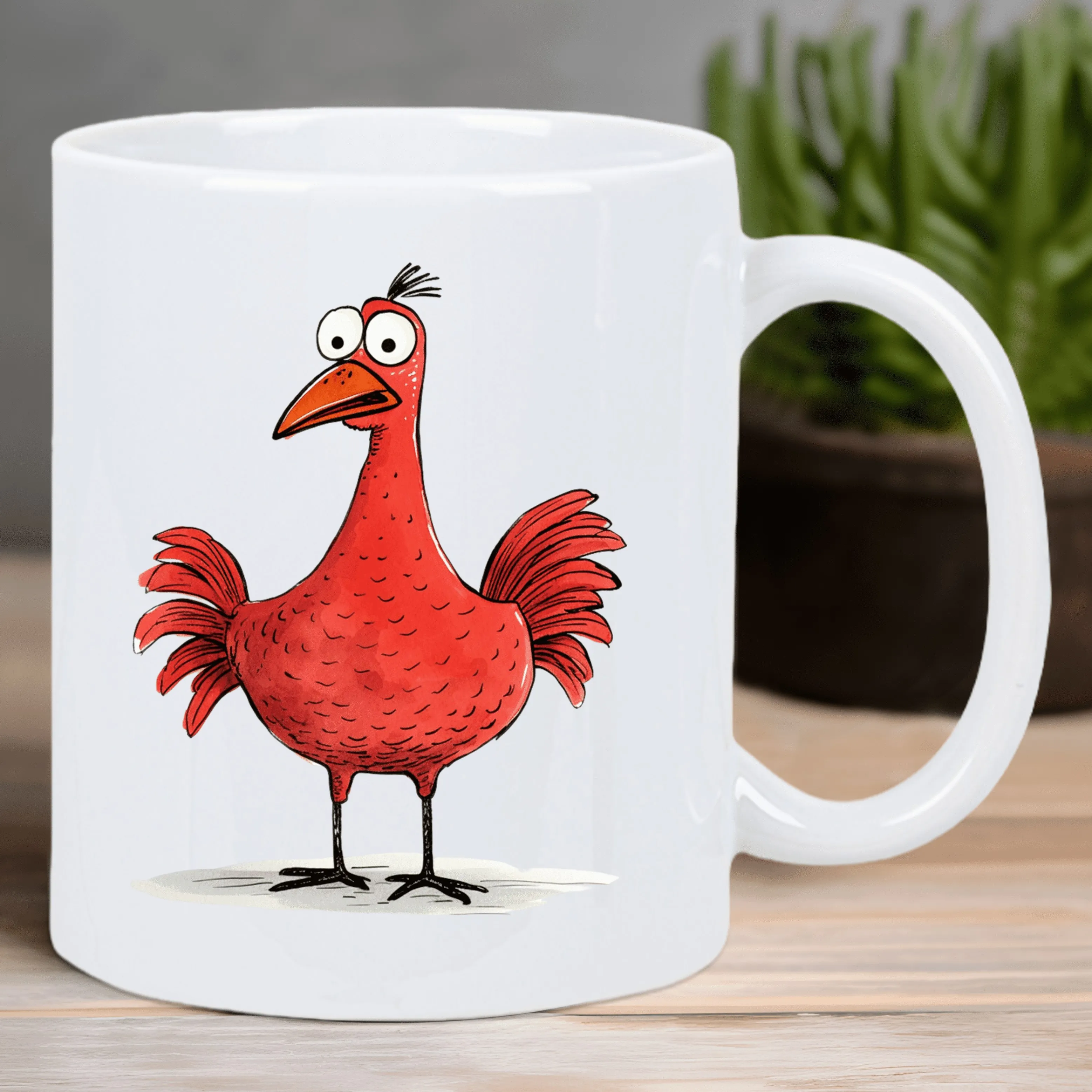 

Ceramic Coffee Mug with Dancing Chicken Design, Reusable, Insulated, Multipurpose Use, Hand Wash Only, for Coffee Lovers