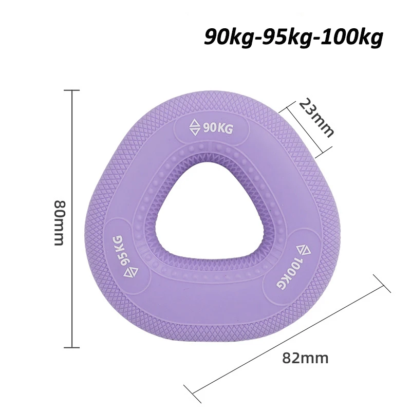 Siliconen 50-100kg Handgreep Arm Spierkracht Oefening Aangrijpende Ring Pols Vinger Trainer Workout Onderarm Carpaal Expander