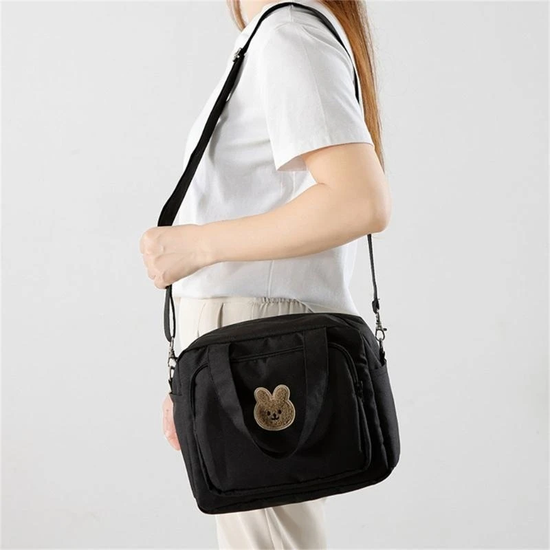 حقيبة الأم الأنيقة J15U مع جيوب داخلية كبيرة وجيوب يدوية حقيبة حفاضات عملية حقيبة أمي متعددة الوظائف للسفر للأمهات المشغولات #5