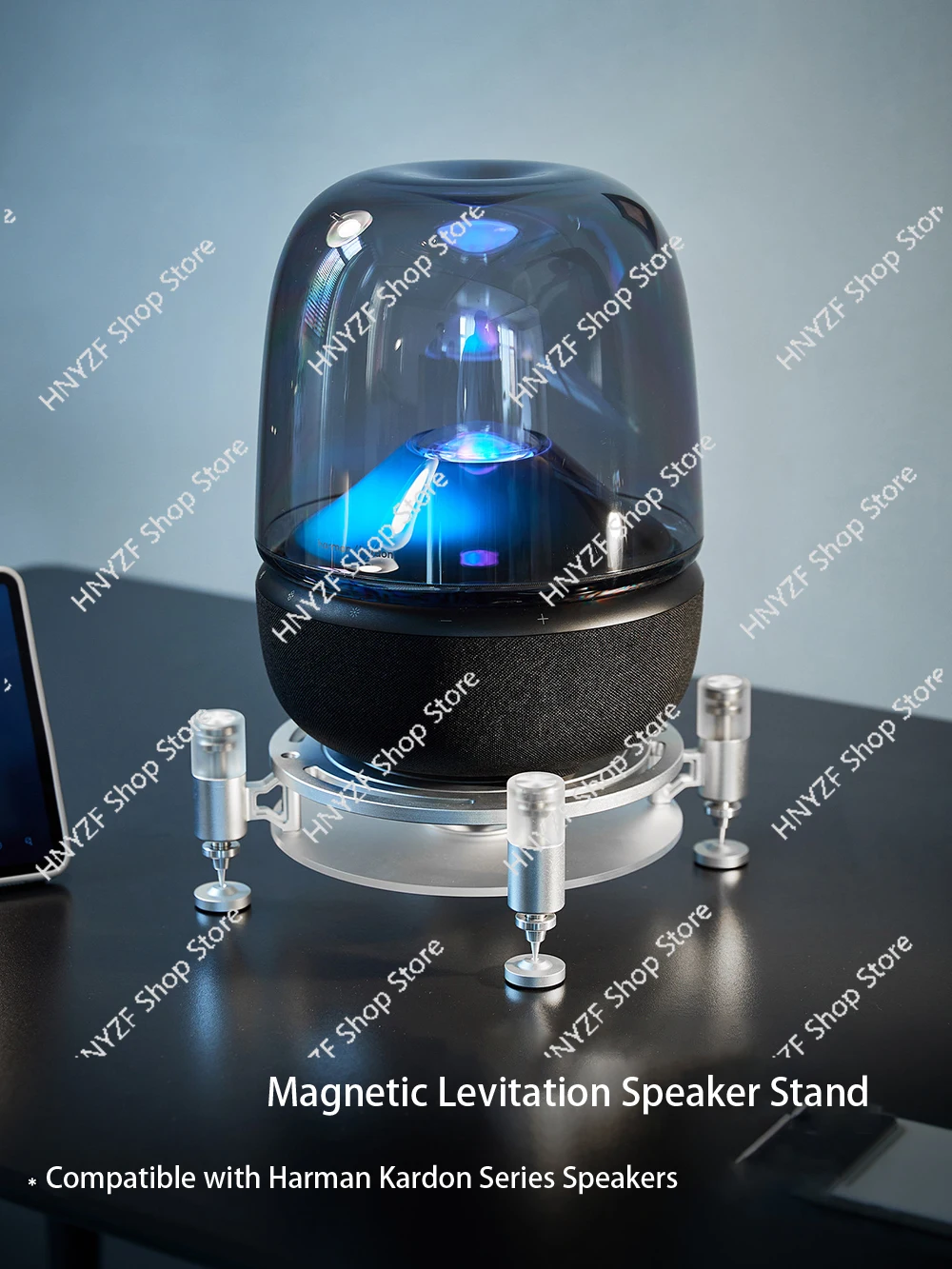 Support de haut-parleur à lévitation magnétique anti-vibration, base de bureau amortissante pour Harman Kardon Soundsticks 4/5 Aura Studio 4/5