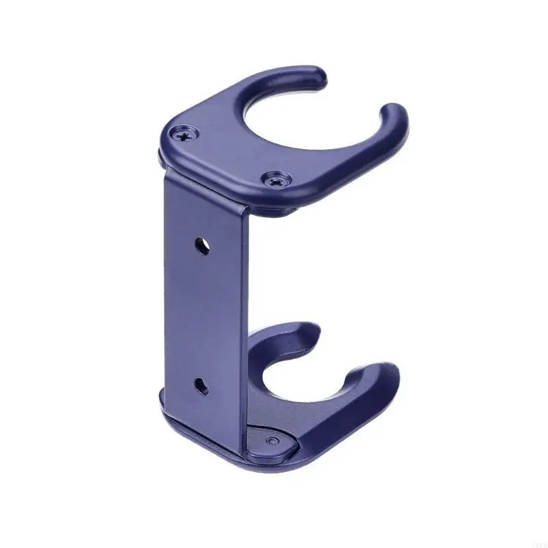 J6PE Convenient Ventilated Hair Dryer Wall Mounted Hairdryer Stand Support Cradle for Bathrooms or Beauty Salons