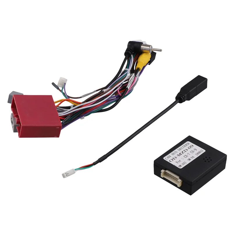 ZIZI 16Pin สายไฟกล่องถอดรหัส Canbus อะแดปเตอร์สําหรับ Mazda CX-7 CX-9 CX7 CX9 Android สเตอริโอ