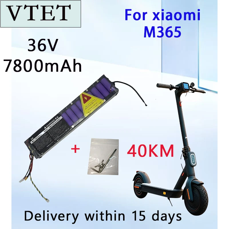2025 NEW Original 36V 7800mAh Battery for Xiaomi M365 M356 M356Pro Special Battery Pack 36V Li-ion Battery Riding 40km Diy 18650