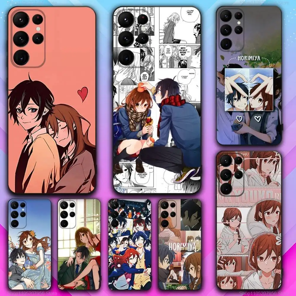 

Anime H-Horimiyas Phone Case For Samsung S30,S25,S24,S23,S22,S21,S20,Fe,Lite,5G,Ultra,Plus Black Cover