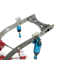 WOWFU-2Pcs Metal Bracket For Wpl B1 B14 B16 B24 C14 C24 B36 Mn D90 D91 Rc Car Upgrade Metal Diy Parts Kit