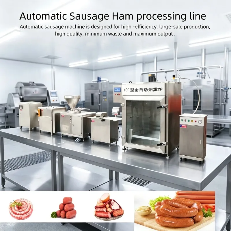 Automatic Sausage Processing Line Custom Turn‑key Machinery for Chicken Sausage Food Factory Central Kitchen