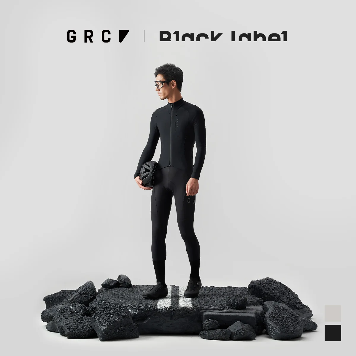 GRC Cycling Apparel Men's Black Label Fleece Jacket - view 5