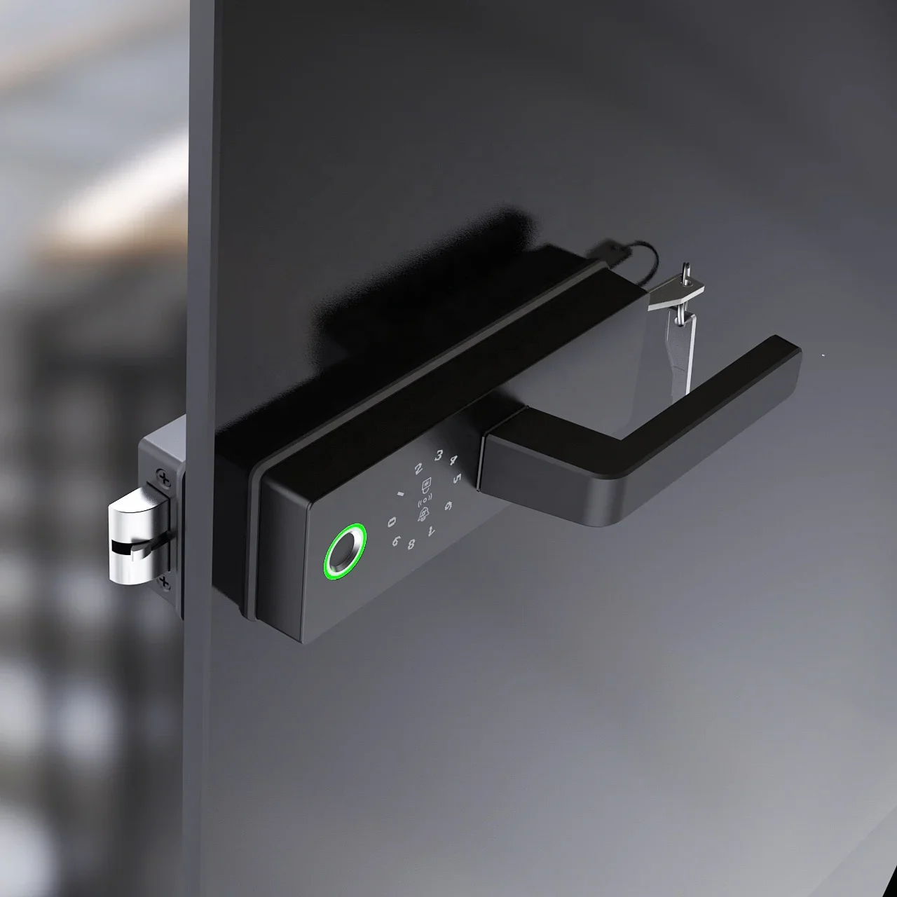 Tuya Smart WiFi fechadura da porta, alumínio Office Lock, Novo