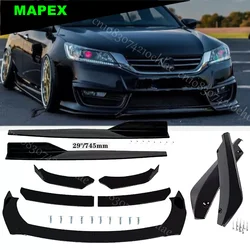 Coupe Sedan Car Front Bumper Lip Spoiler Splitter Body Kit Blk For HONDA ACCORD