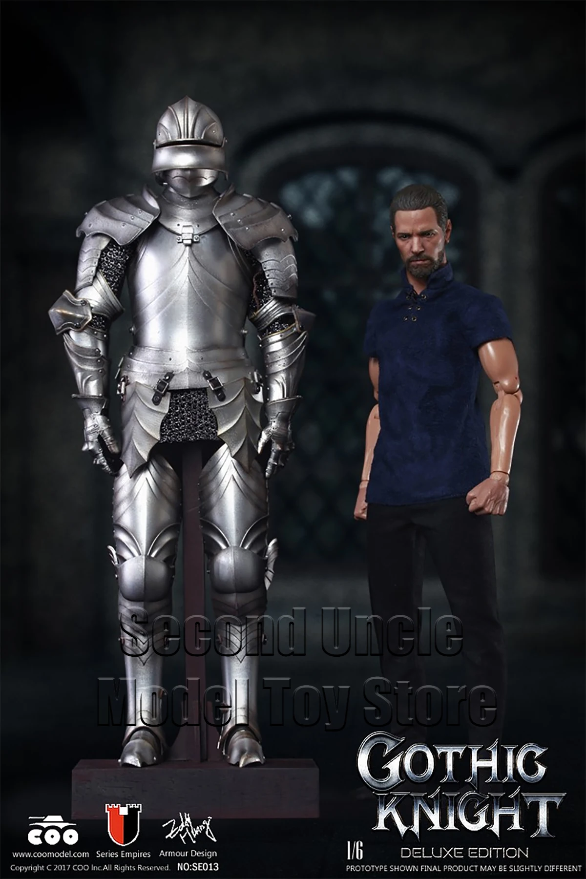 

COOMODEL SE013 1/6 Empire Series Gothic Knight Die-casting alloy Roman Action Figure Full Set Collectible Model Toys Gift