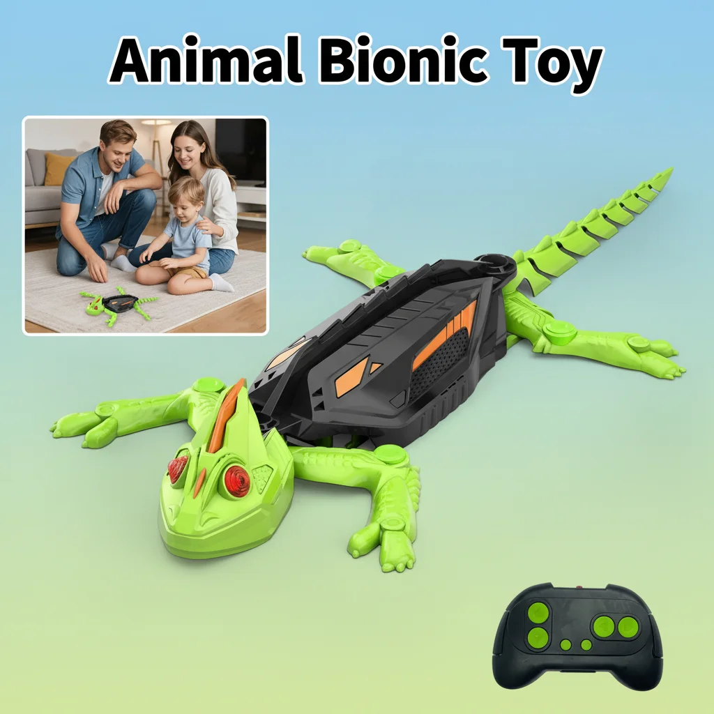 Wall Climbing RC Gecko Bionic Toy Electric Remote Control Lizard Chameleon Simulated Animal Model Children Halloween Toy Gift