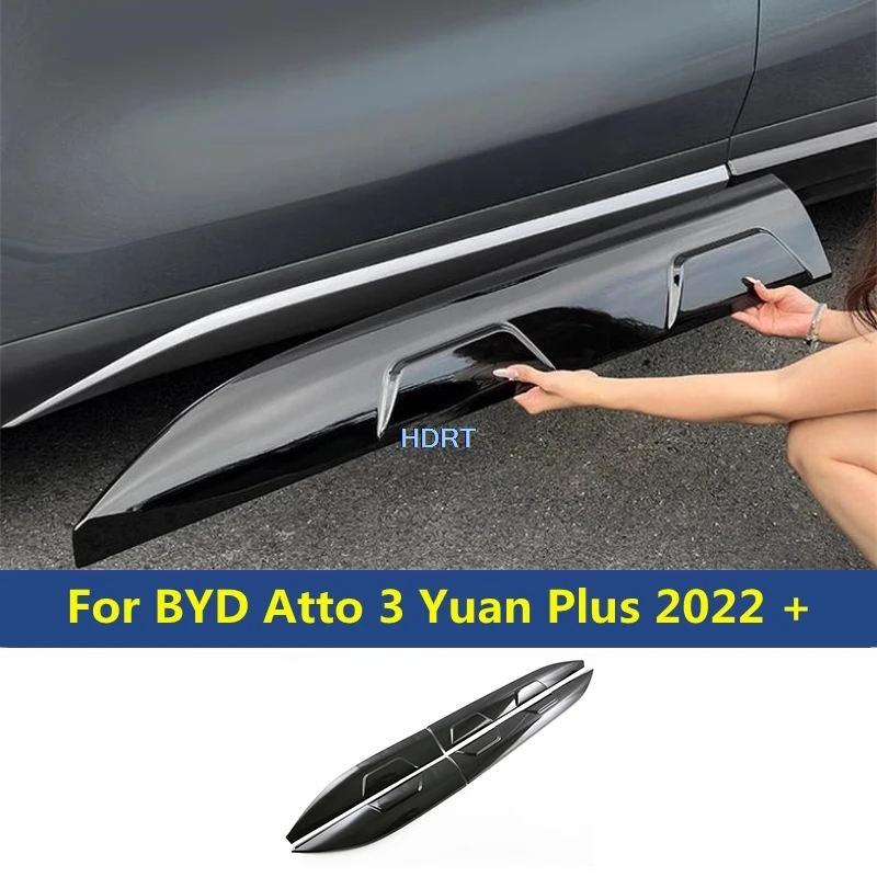 Image of Auto Stil Körper Form Schutz Streifen Tür Seite Trim Rock Einfassung Zubehör Außen Aufkleber Für BYD Atto 3 Yuan Plus 2022 +