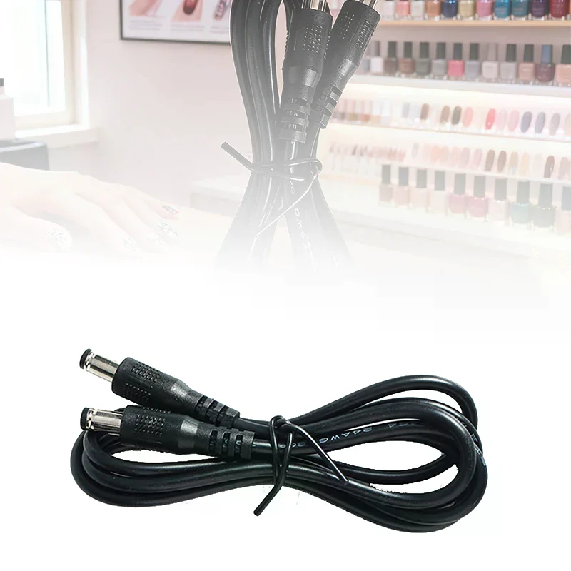 1/1.5M Nail Line Universal Double-Ended Nail Sander Replacement Spring Wire, Handle Connection Cable With DC Port