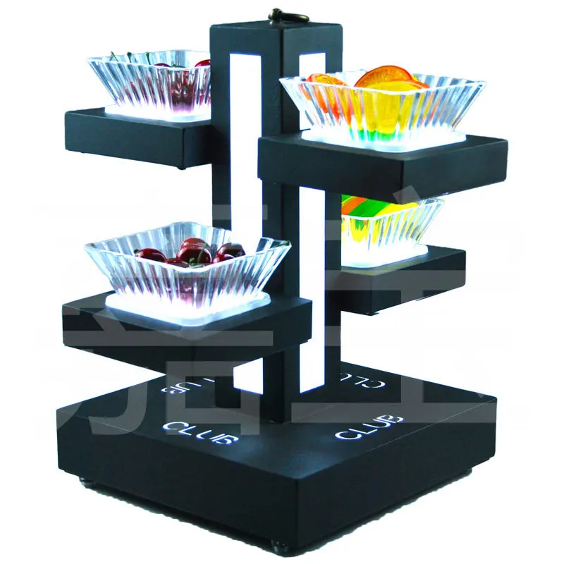 

Bar luminous snack fruit plate ktv snack heart plate