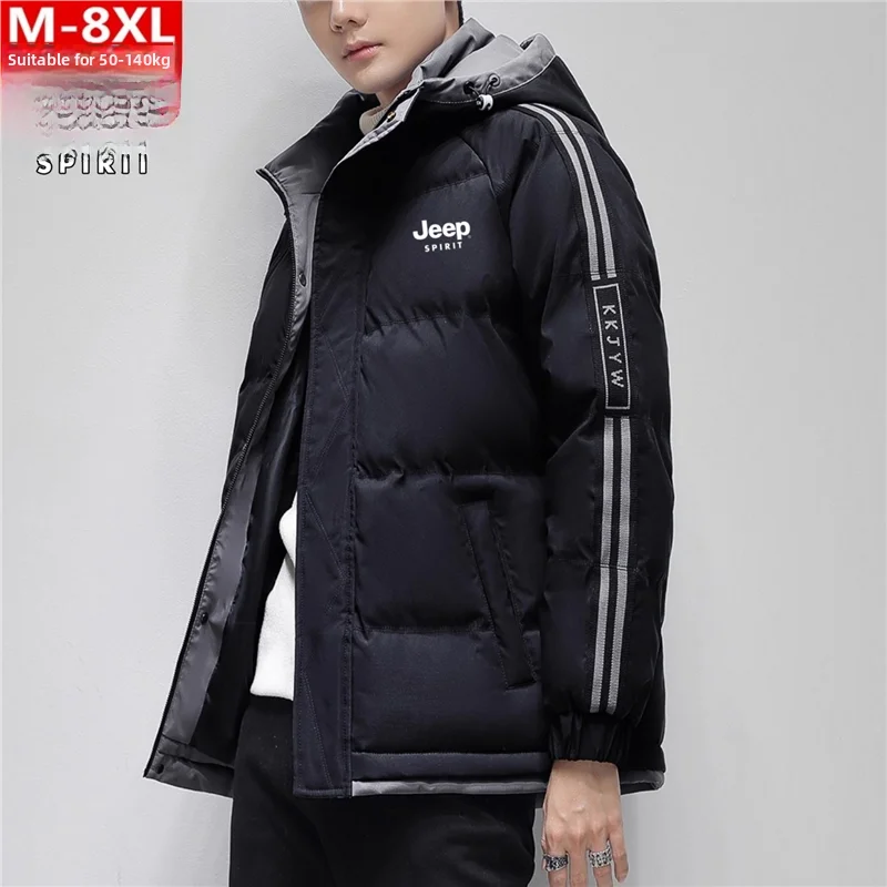 

Мужская зимняя теплая ветрозащитная куртка Spirit с хлопковым наполнителем, большие размеры, с принтом, молодежная, модная, повседневная одежда