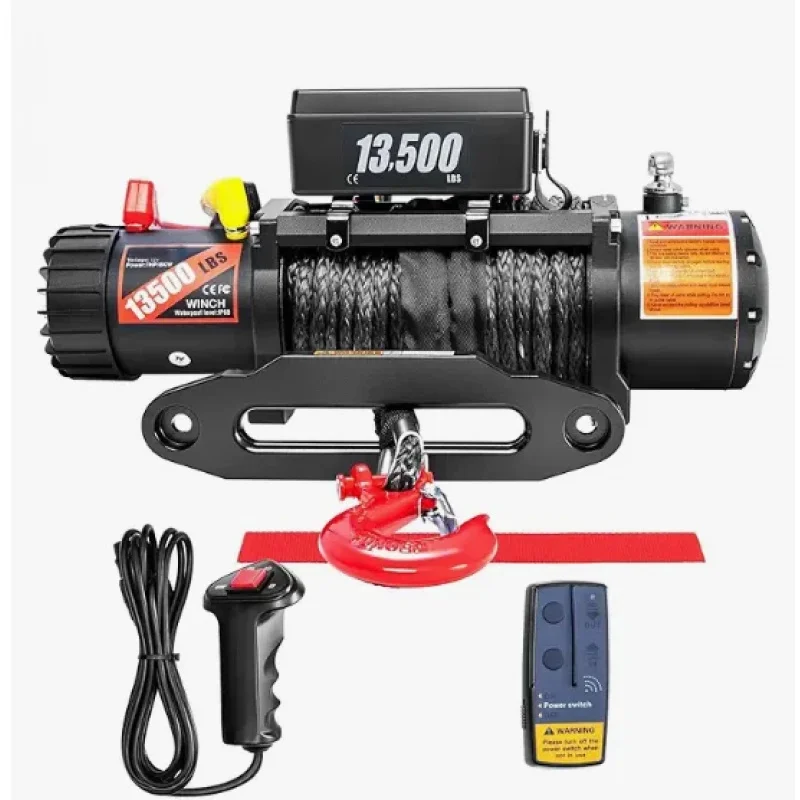 high quality V Winch 0LBS Load Capacity Synthetic Rope Wired Handle Wirels Remote SUV-Other Agrltural hinery