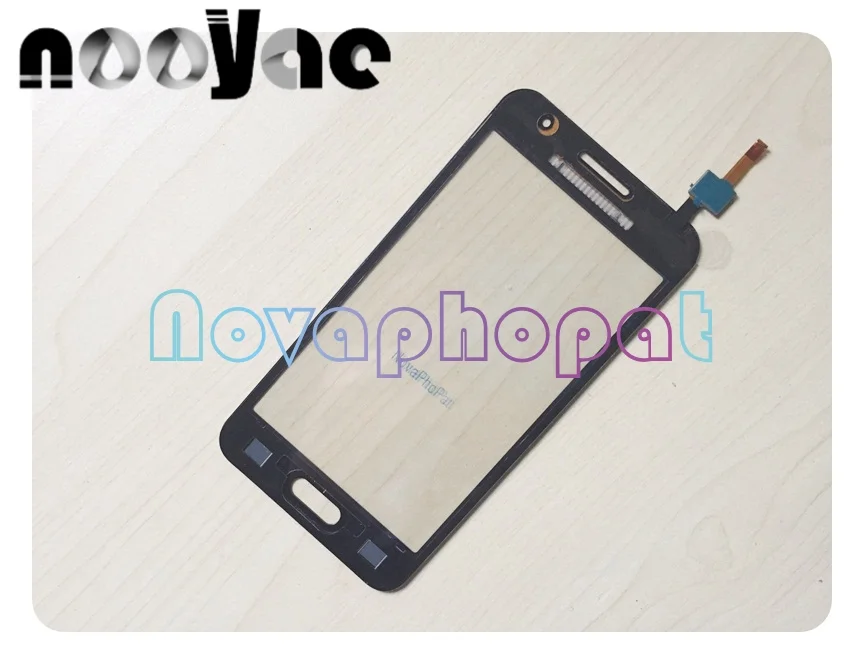 Novaphopat Black Touch Screen Digitizer Sensor for Samsung Galaxy Core 2 II G355 G355H Core2 SM-G355H Replacement + tracking