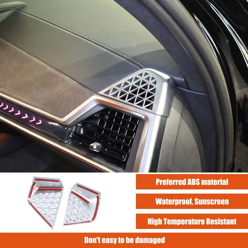 

Dashboard Air Vent Bezel Decor Air Conditioner Vent Cover Trim Sticker AC Vent Frame For BMW X5 G05 X6 G06 X7 G07 2023-2026 LHD