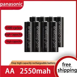 8-64PSNew panEL Eneloop 2550mAh AA 1.2V NI-MH akumulatory do zabawek elektrycznych latarka kamera wstępnie naładowana bateria