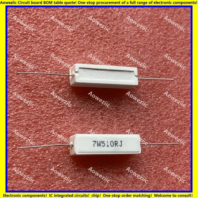 

10Pcs/Lot 7W510RJ 7W510ΩJ RX27-1 SQP Horizontal Cement Resistance 7W510ohm Ceramic Resistance Precision ±5% Power Resistance