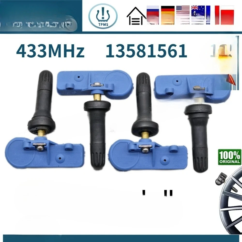 

Система контроля давления в шинах TPMS для Opel Corsa E Adam Vauxhall Chevrolet 2014-2019 гг., 433 МГц, датчик в шинах 13581561