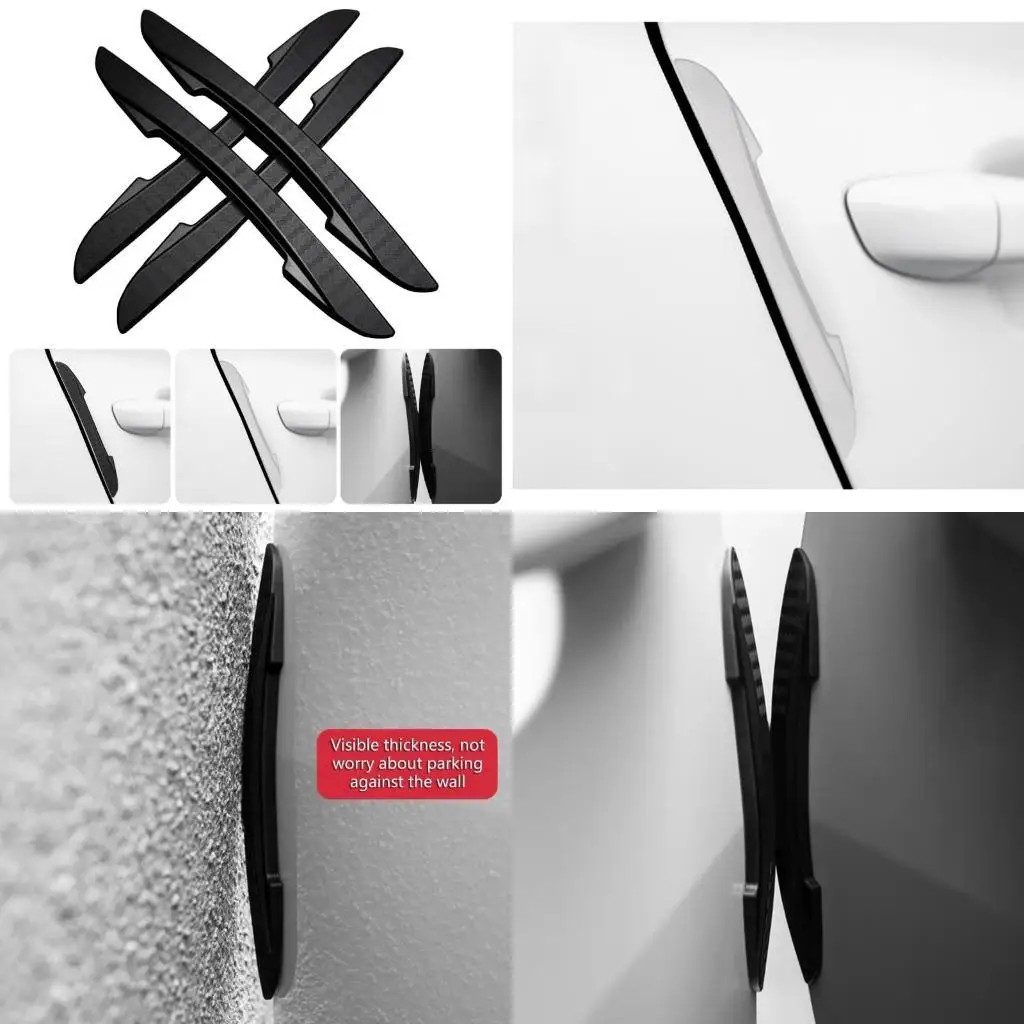 

31BC 4Pieces Automotive Door Strips Scratch and Collision Resistant