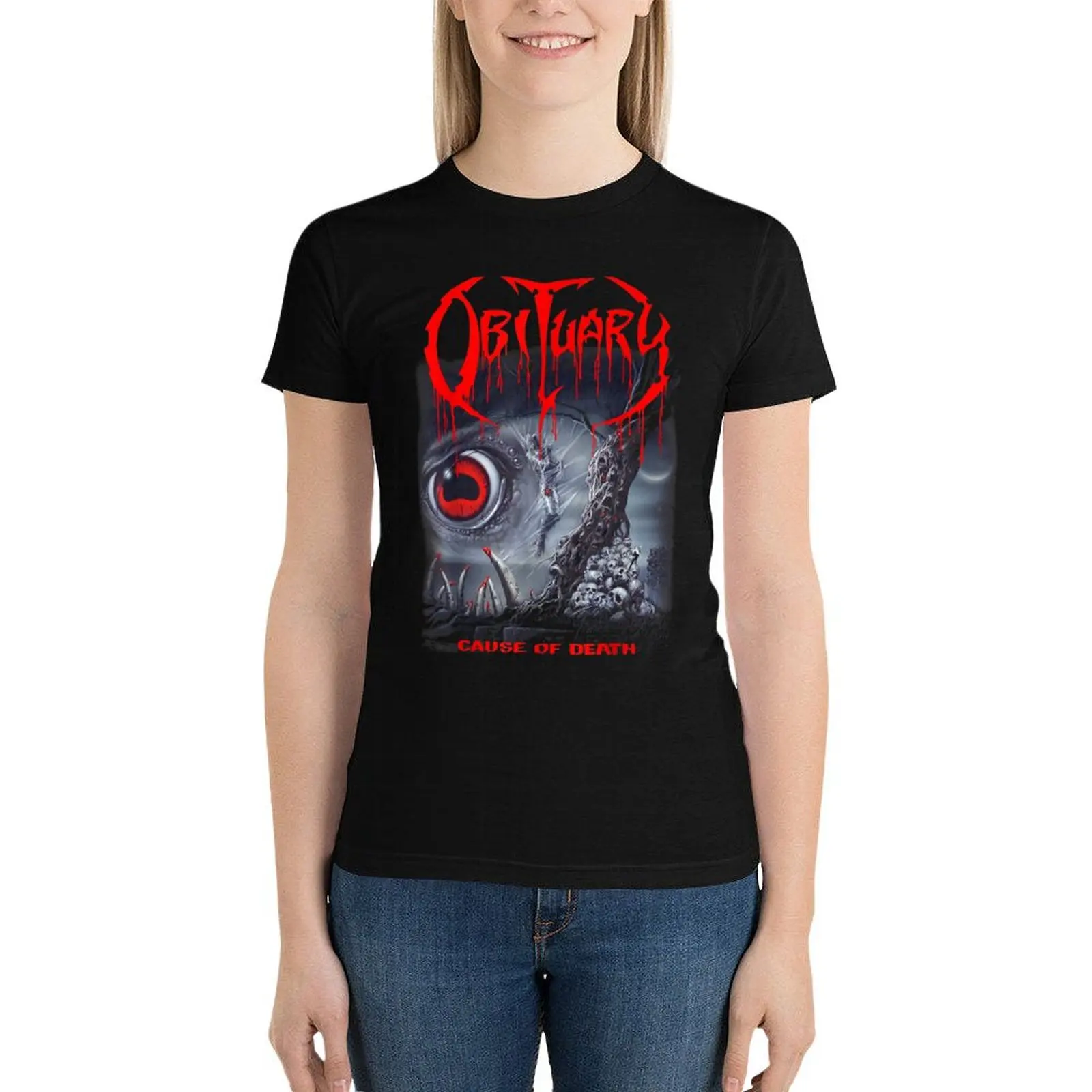 

Obituary - Bring the Noise T-Shirt lady clothes Aesthetic clothing graphics graphic t-shirts for Women