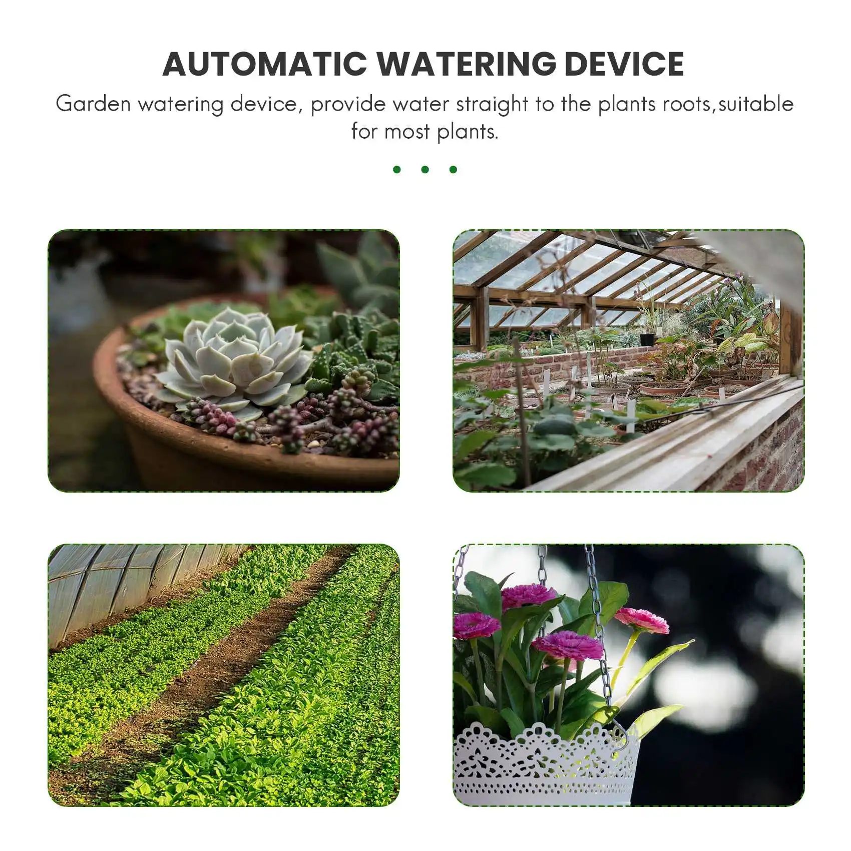 

D9-12PCS Self Watering Spikes Automatic Plants Drip Irrigation Water Stakes For Indoor Outdoor Garden
