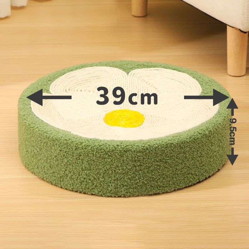 Imagem -06 - Mel Pet Cute Cat Scratcher Cama Sisal Cat Coçar Board em Casa Raspador Rodada Cat Scratcher para Gatos Acessórios