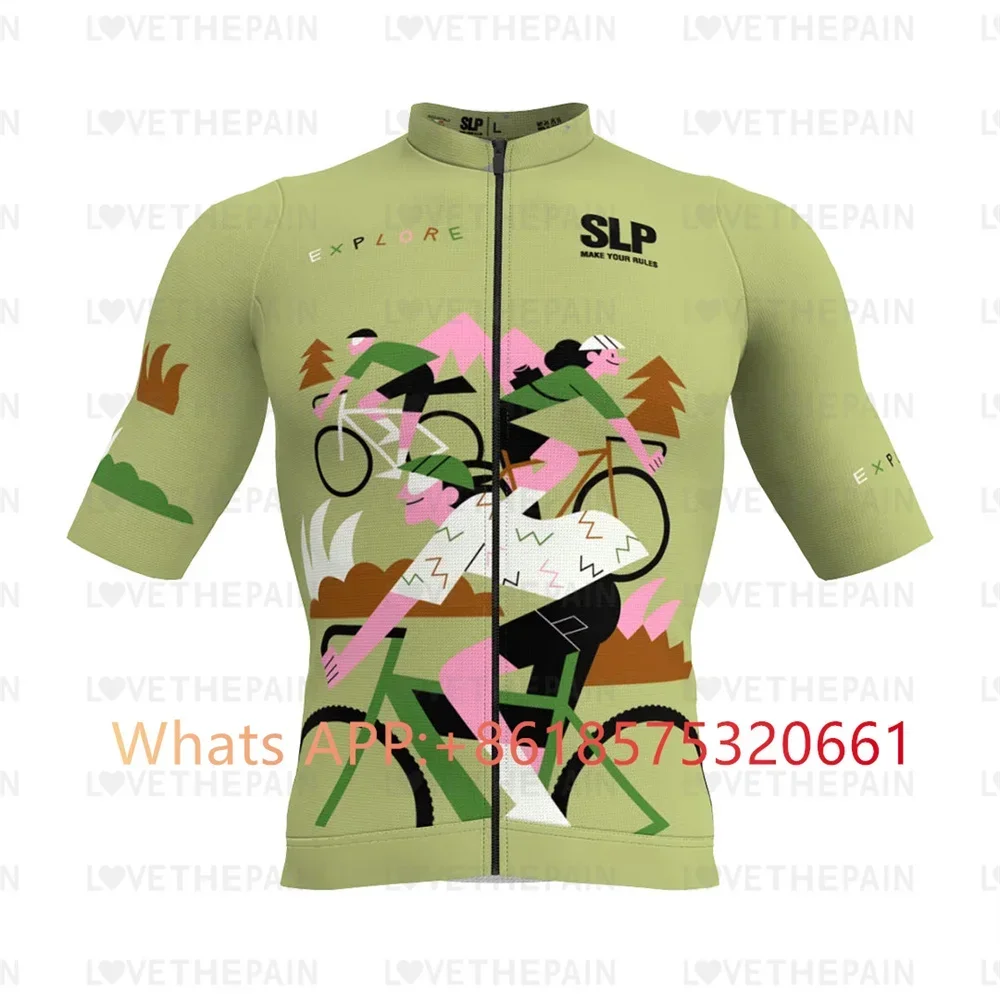 

SLOPLINE Men Downhill Jerseys Summer MTB Bike Shirts Offroad cycling Jersey Tops Sportwear SLP Cycling Clothing Bike Clothes