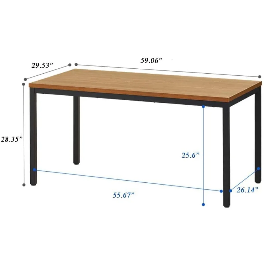 Computer Desk Computer Table/Dining Table Meeting Desk 30X60 inch Desk,Modern Simple Style Desk,Office Desk Sturdy