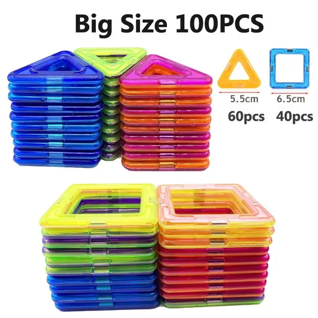 ​ ​ ​ ​ ​ ​ Blocchi magnetici fai-da-te Giocattolo per bambini ​ Puzzle Toy Kids Designer Costruzioni Blocchi Giocattolo Stimolare i giocattoli dell'immaginazione del bambino