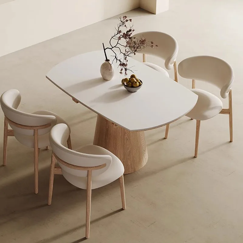 Kitchen Round Dining Table Folding Sedentary Garden Coffee Dining Table Extendable Bedside Mesa Plegables Room Furniture