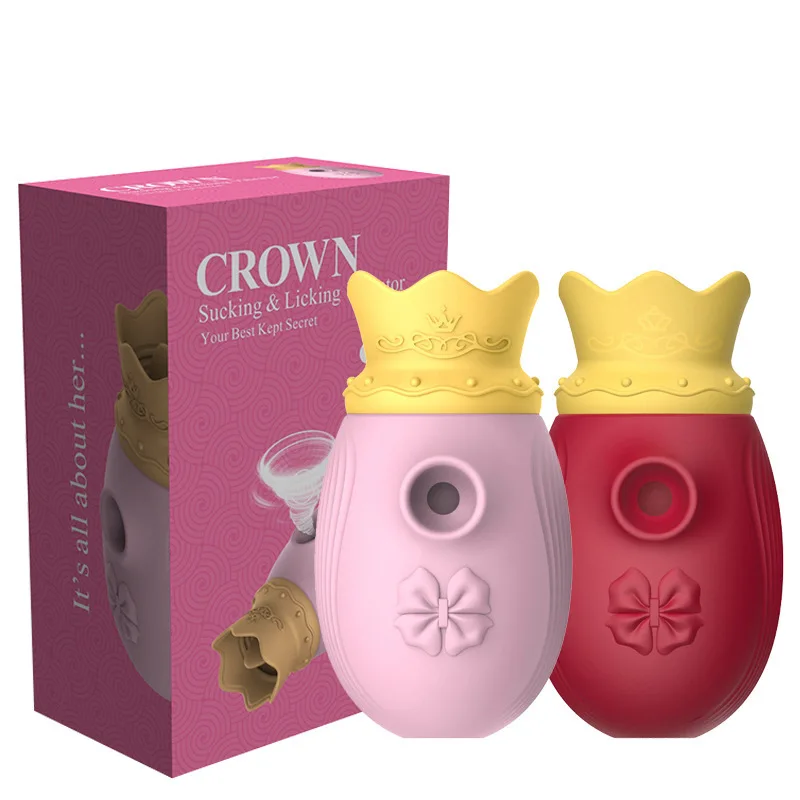 Creative Crown Sucking Vibrator for Women Oral Nipple Clitoris Vibration Flirting Stimulation Female Masturbation Sex Toys