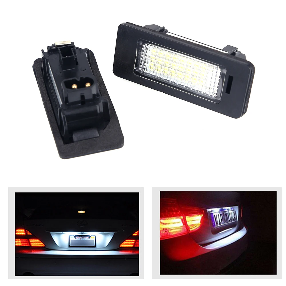 For BMW E39 E60 License Plate Light 6000k White No Error Led Number License Plate Light for BMW E90 E91 E92 E61 E70 E71