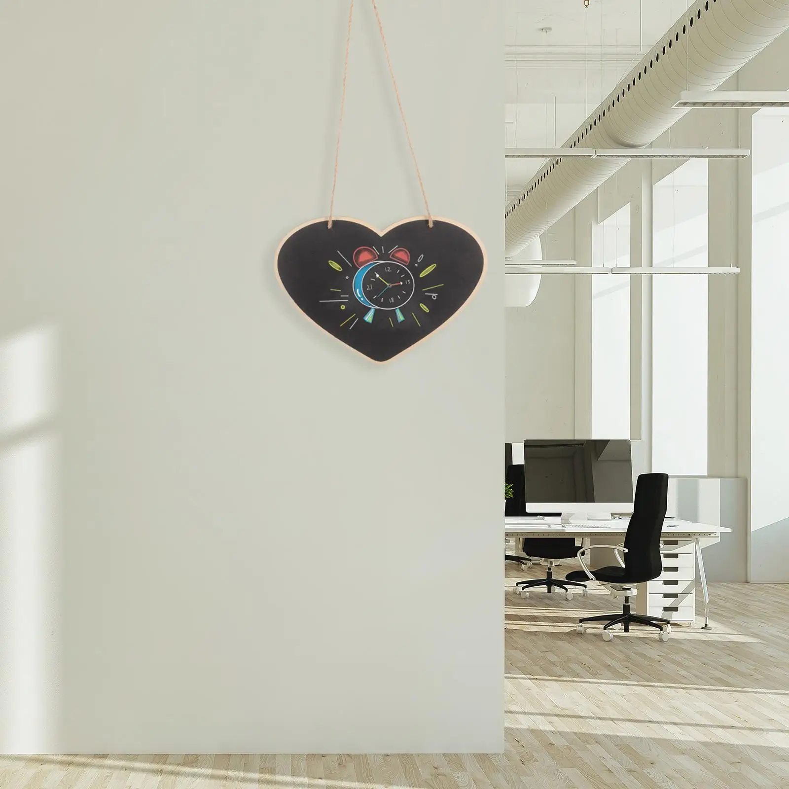 Tabletop Message Board Whiteboard Blackboard Sign Hemp Rope Signs